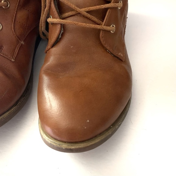 MyStyle Brown Combat Boots Ladies Size 7 - Picture 3 of 12